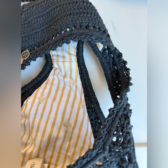 Charcoal Crochet Bikini by She Made Me - NWOT - Picture 11 of 14
